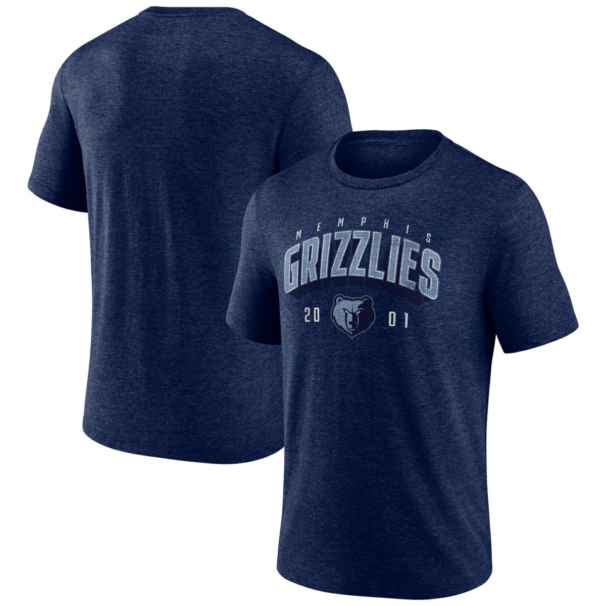 NBA - Memphis Grizzlies Backboard Tri-Blend T-Shirt - Navy
