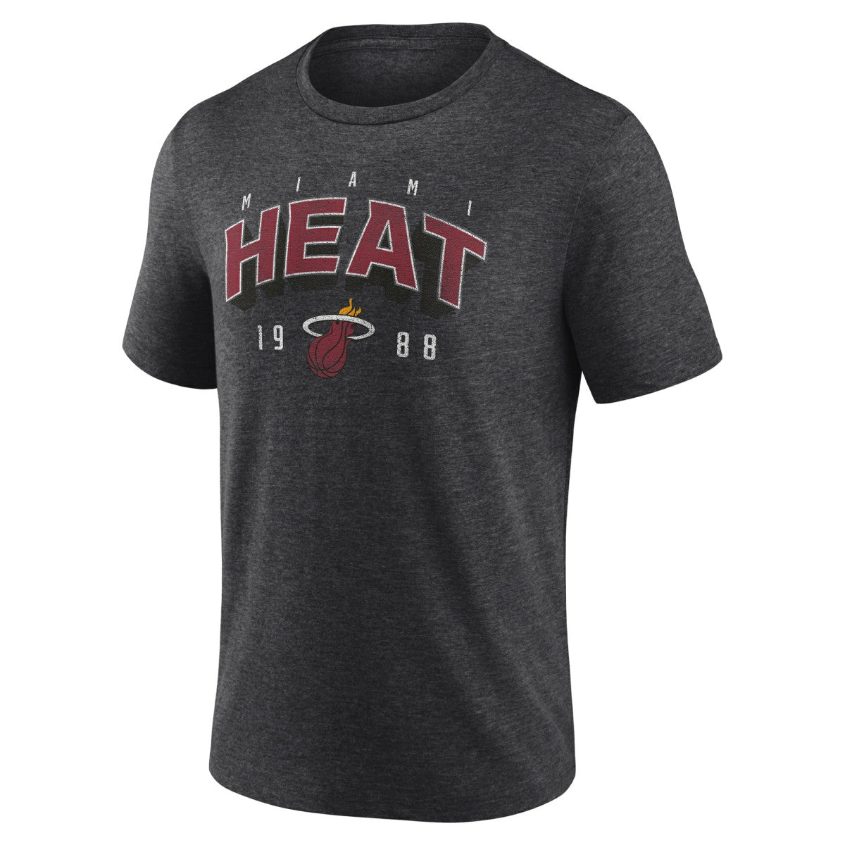 NBA - Miami Heat Backboard Tri-Blend T-Shirt - Charcoal