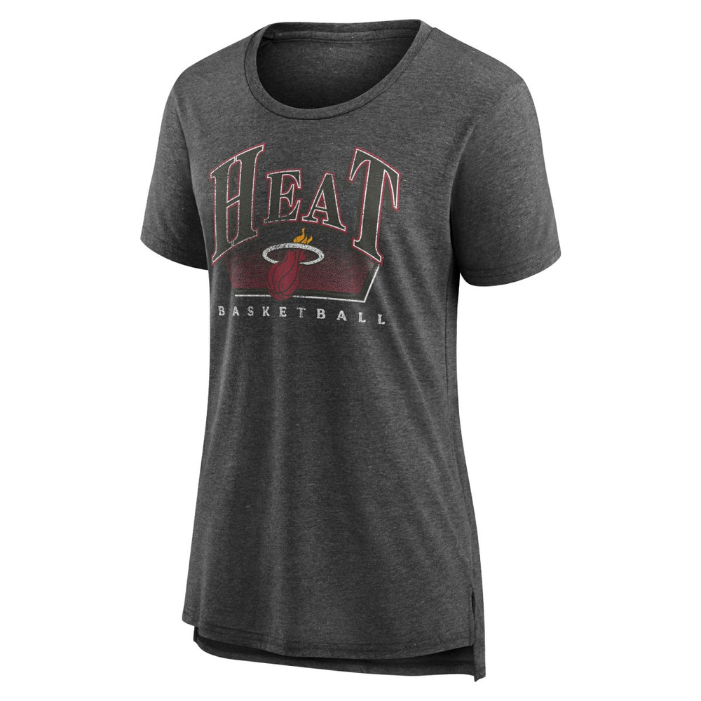 NBA - Miami Heat Women's Selection Tri-Blend T-Shirt - Gray