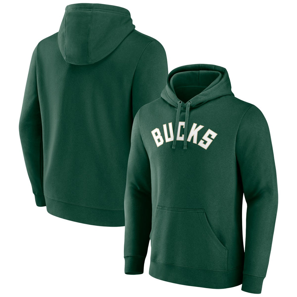 NBA - Milwaukee Bucks Wordmark Pullover Hoodie - Hunter Green