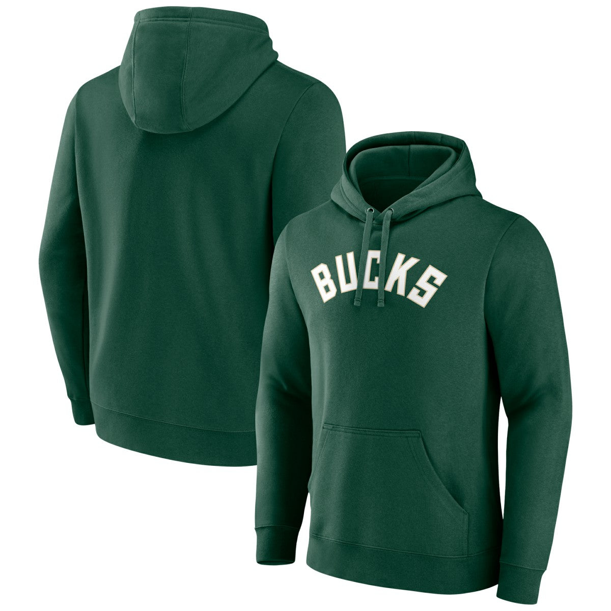 NBA - Milwaukee Bucks Wordmark Pullover Hoodie - Hunter Green