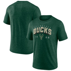 NBA - Milwaukee Bucks Backboard Tri-Blend T-Shirt - Hunter Green
