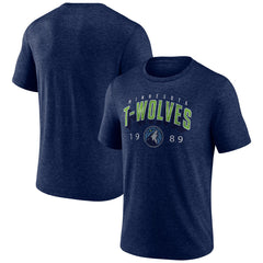 NBA - Minnesota Timberwolves Backboard Tri-Blend T-Shirt - Navy
