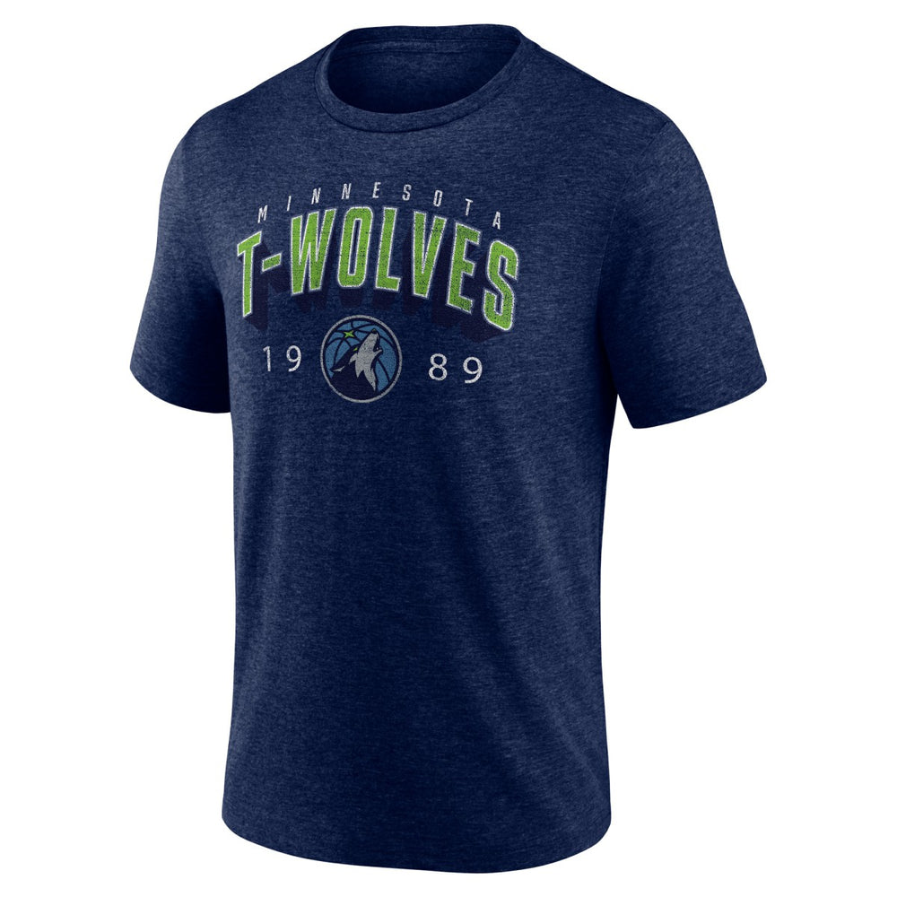NBA - Minnesota Timberwolves Backboard Tri-Blend T-Shirt - Navy