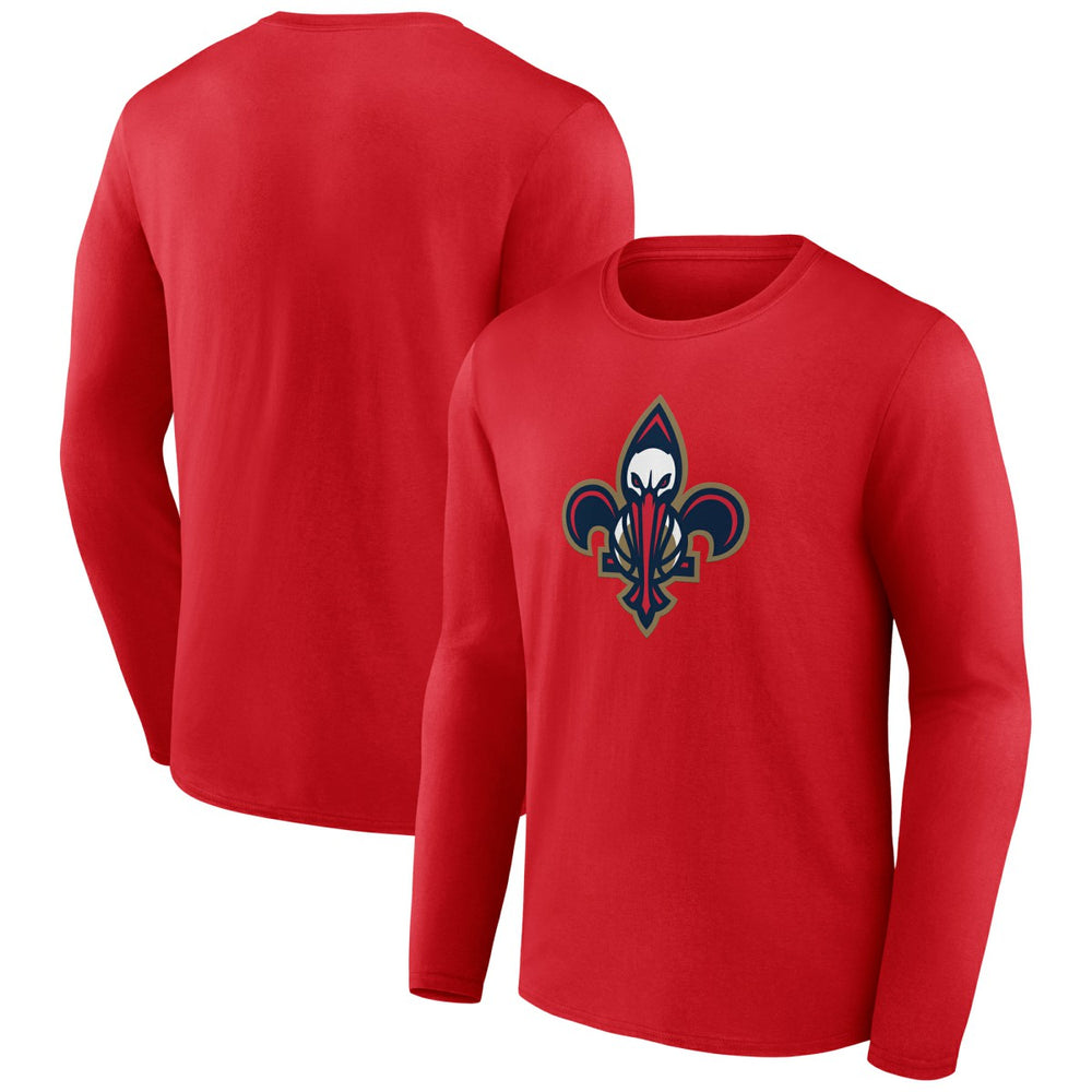 NBA - New Orleans Pelicans Alternate Logo Long Sleeve T-Shirt - Red