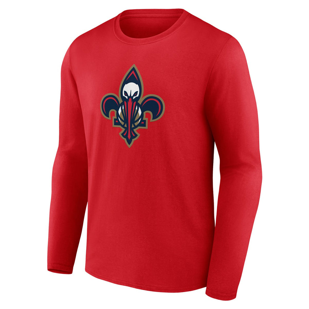 NBA - New Orleans Pelicans Alternate Logo Long Sleeve T-Shirt - Red