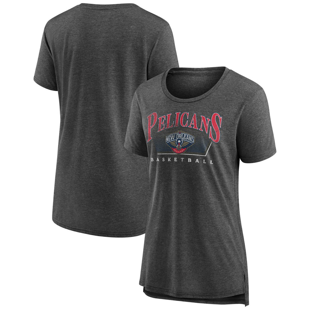 NBA - New Orleans Pelicans Women's Selection Tri-Blend T-Shirt - Gray
