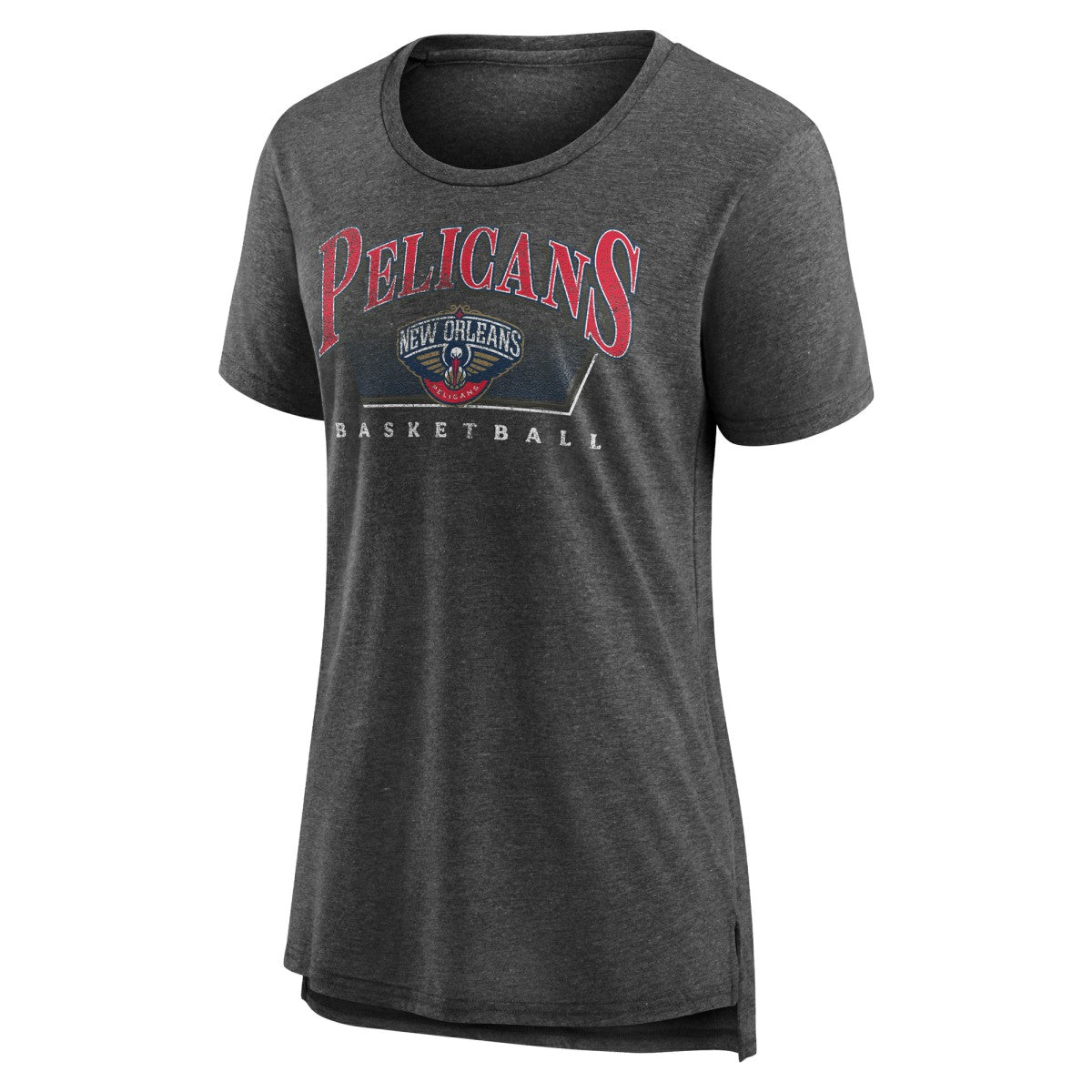 NBA - New Orleans Pelicans Women's Selection Tri-Blend T-Shirt - Gray