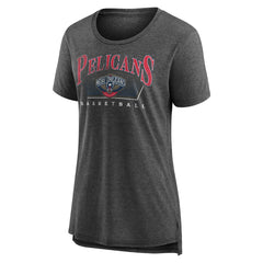 NBA - New Orleans Pelicans Women's Selection Tri-Blend T-Shirt - Gray