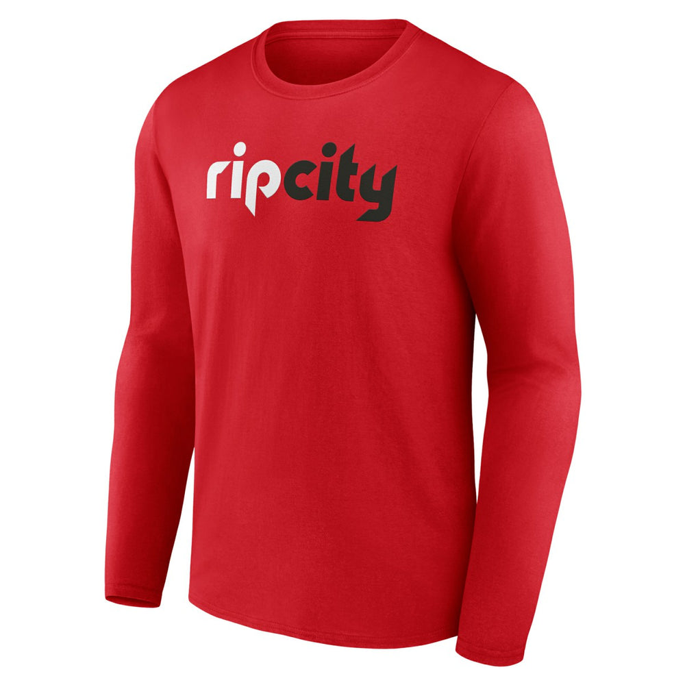 NBA - Portland Trail Blazers Alternate Logo Long Sleeve T-Shirt - Red