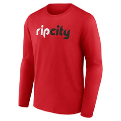 NBA - Portland Trail Blazers Alternate Logo Long Sleeve T-Shirt - Red