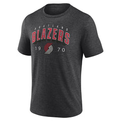 NBA - Portland Trail Blazers Backboard Tri-Blend T-Shirt - Charcoal