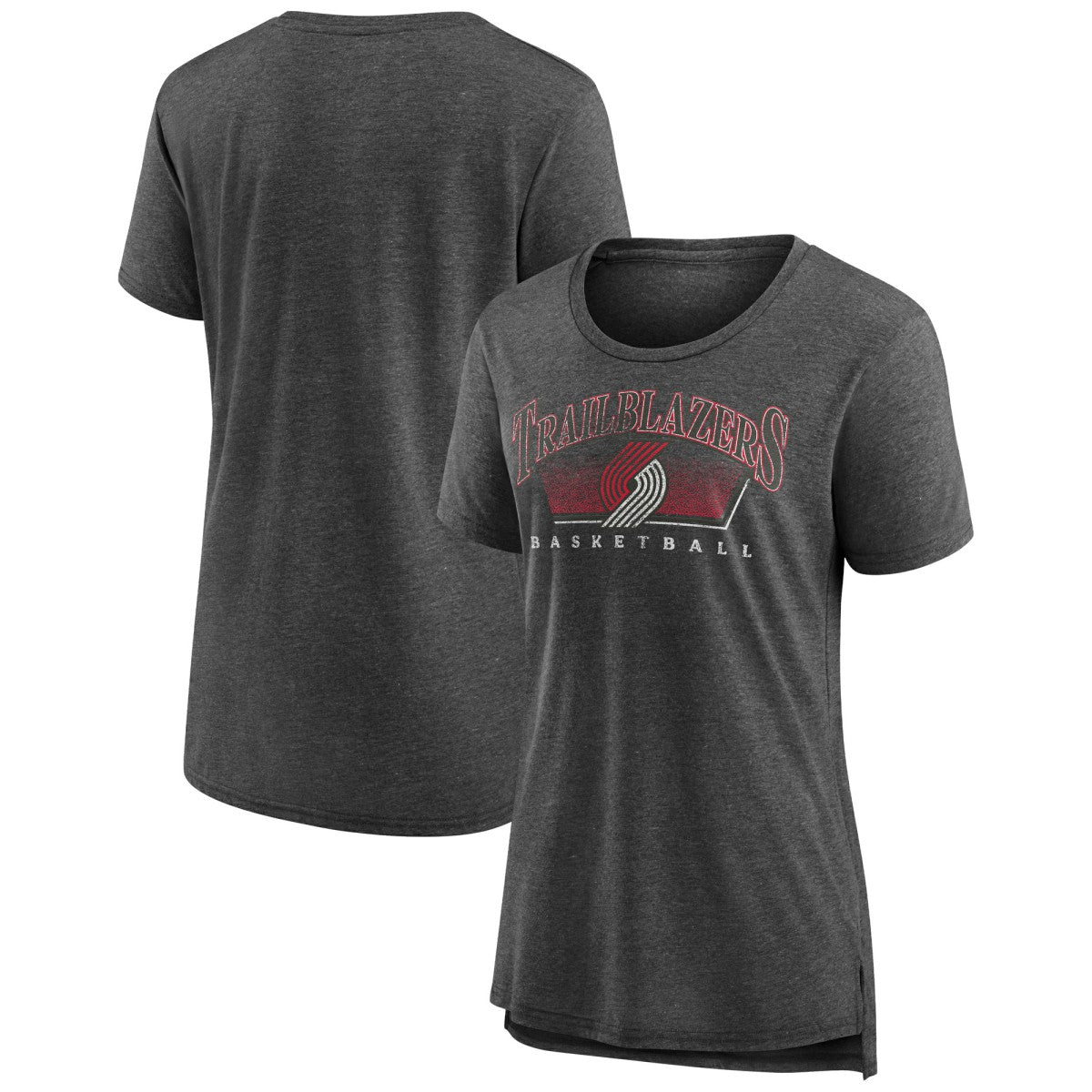 NBA - Portland Trail Blazers Women's Selection Tri-Blend T-Shirt - Gray