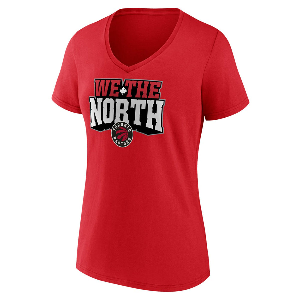 NBA - Toronto Raptors Women's Team Pride V-Neck T-Shirt - Red