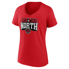 NBA - Toronto Raptors Women's Team Pride V-Neck T-Shirt - Red