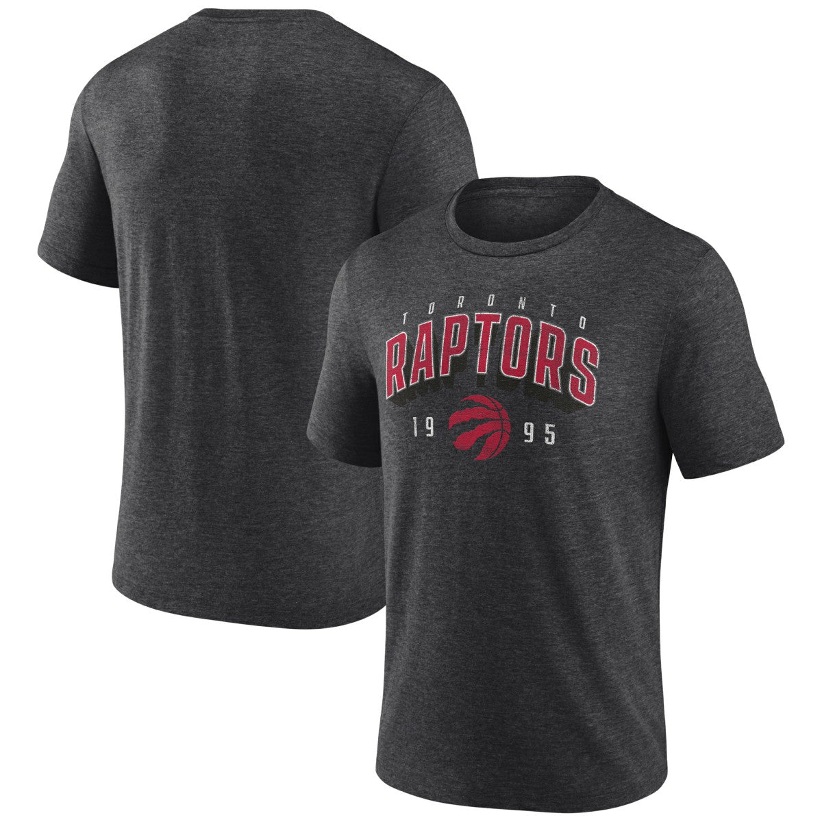 NBA - Toronto Raptors Backboard Tri-Blend T-Shirt - Charcoal
