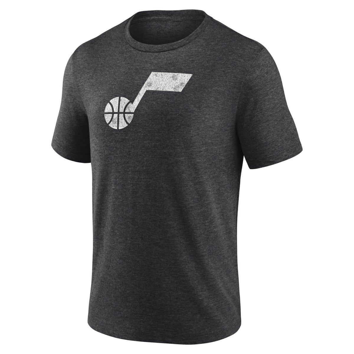 NBA - Utah Jazz Distressed Tri-Blend T-Shirt - Charcoal