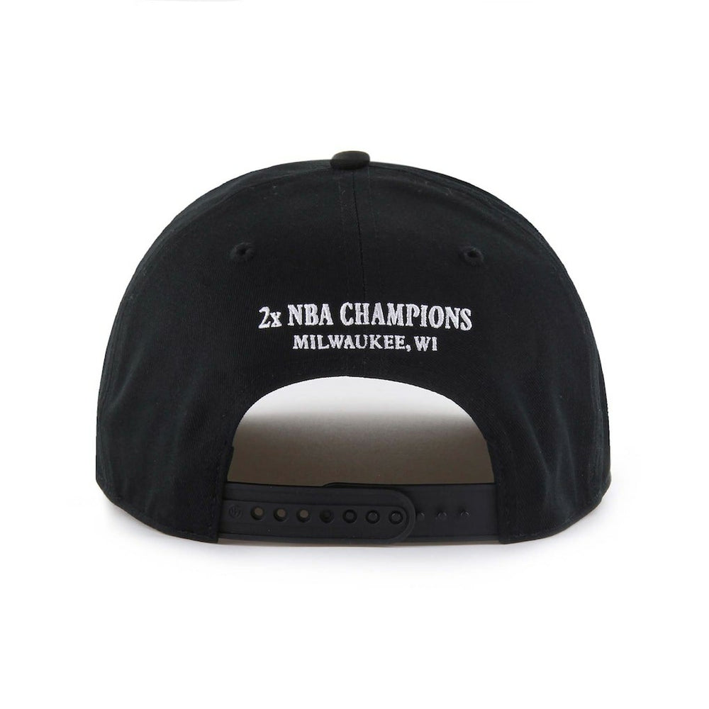 47 brand - Milwaukee Bucks '47 Every Time Past Champs Hitch Adjustable Hat - Black