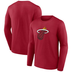 NBA - Miami Heat Primary Logo Long Sleeve T-Shirt - Red