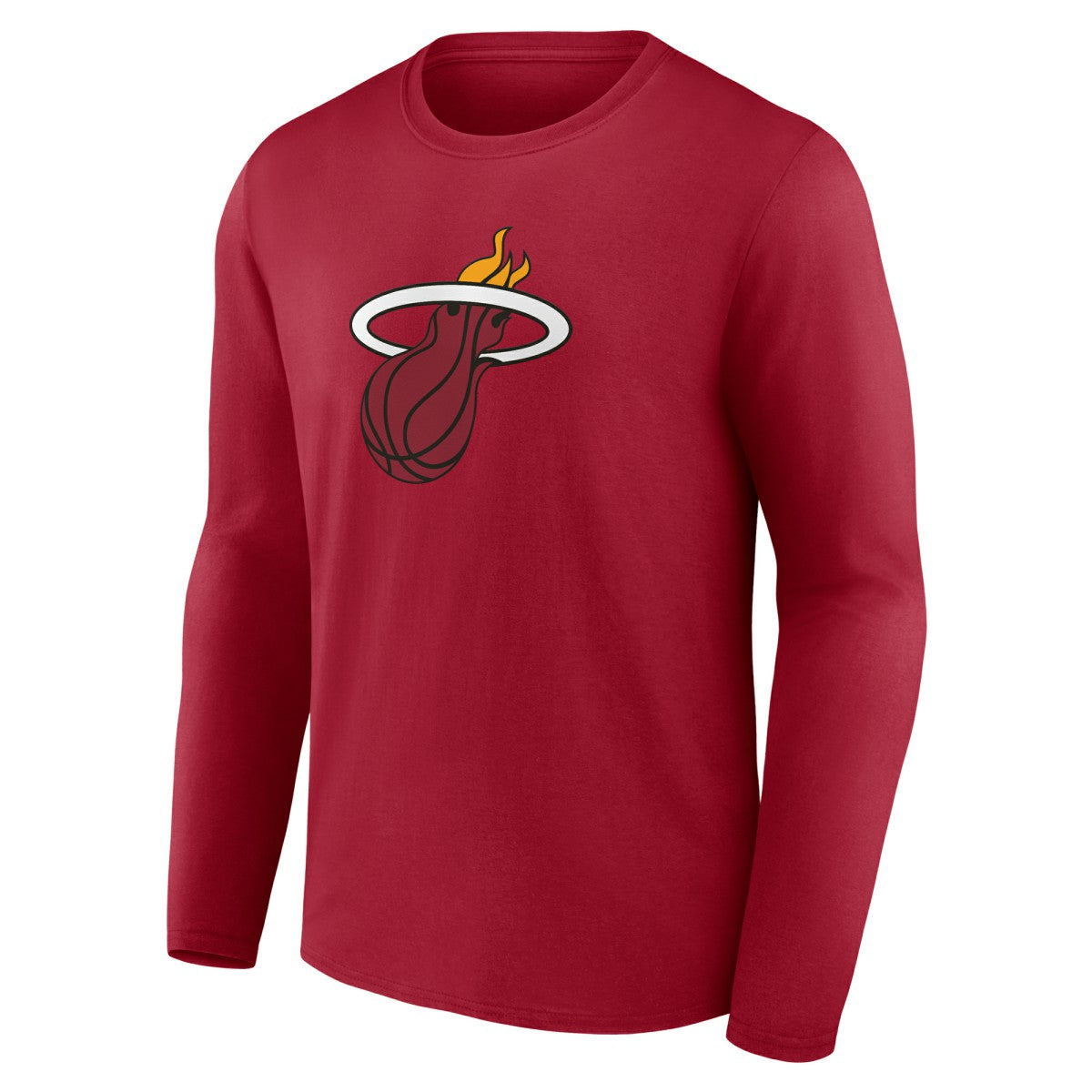 NBA - Miami Heat Primary Logo Long Sleeve T-Shirt - Red
