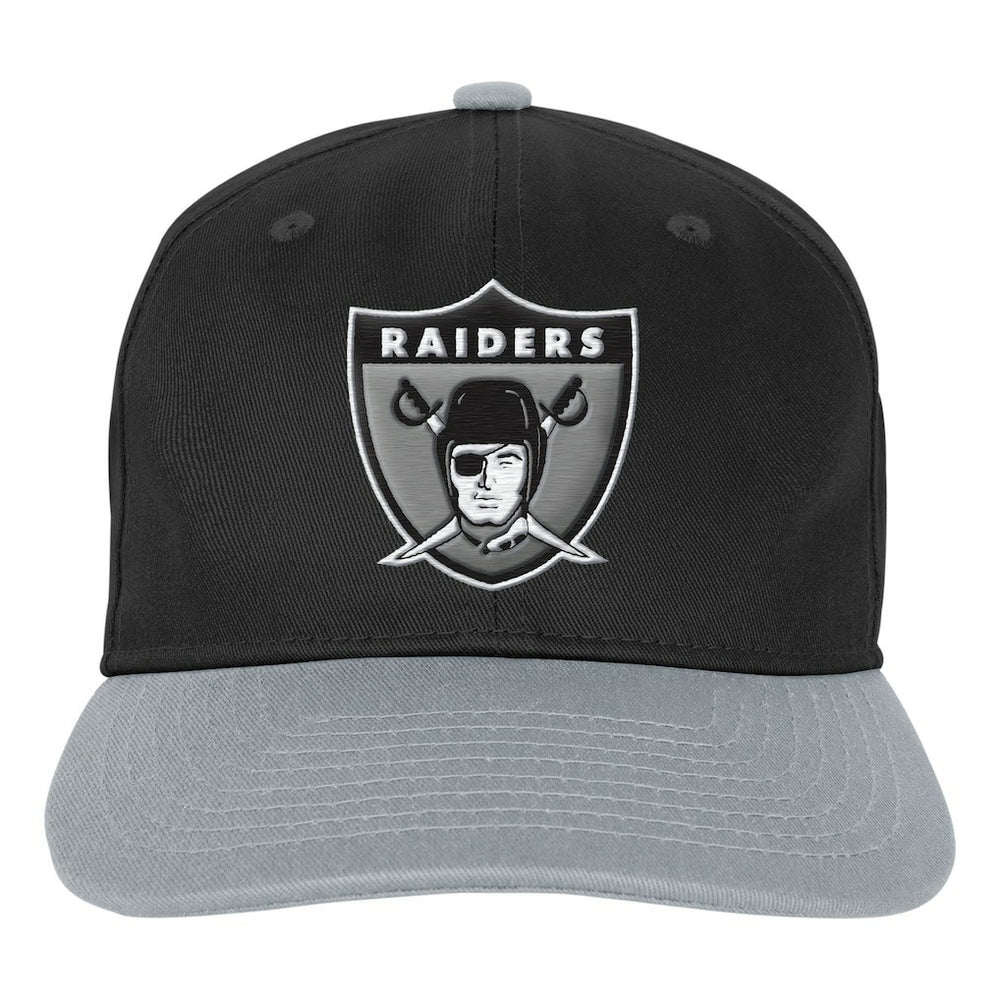 Las Vegas Raiders Outerstuff Youth True Retro Adjustable Hat Black - NFL