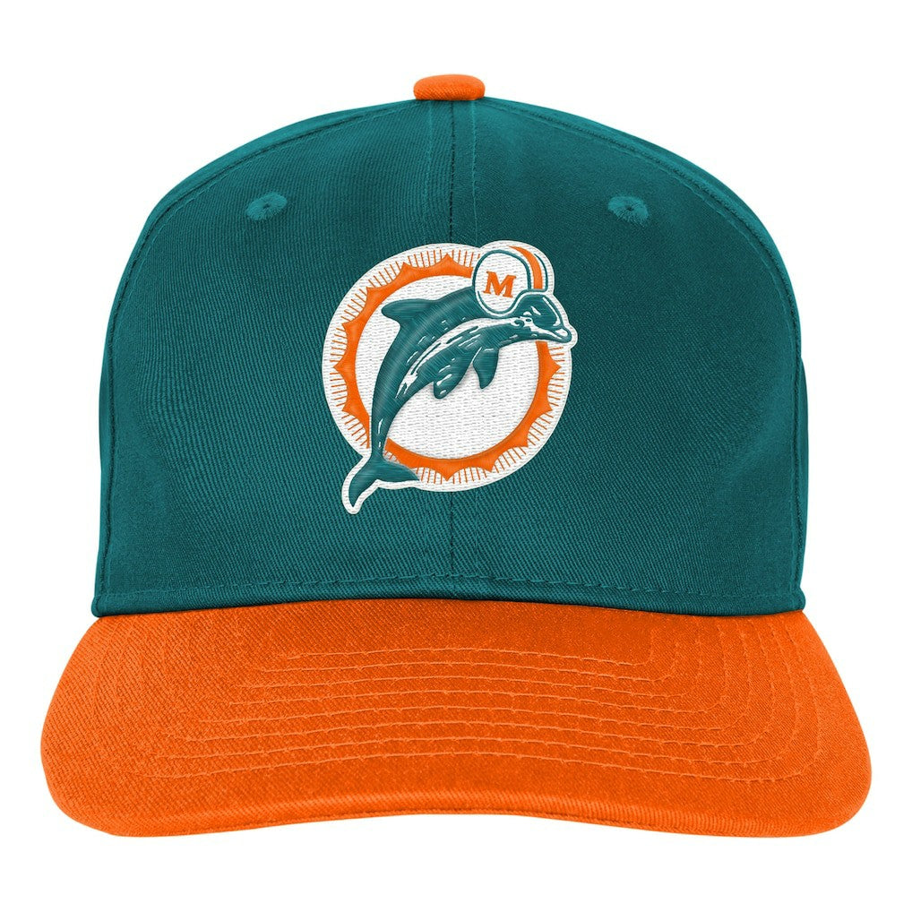 Miami Dolphins Outerstuff Youth True Retro Adjustable Hat Aqua - NFL
