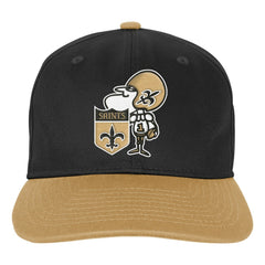 New Orleans Saints Outerstuff Youth True Retro Adjustable Hat Black - NFL