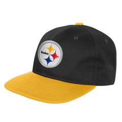 Pittsburgh Steelers Outerstuff Youth True Retro Adjustable Hat Black - NFL