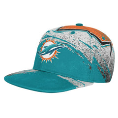 Miami Dolphins Outerstuff Youth Make Noise Adjustable Hat Aqua - NFL
