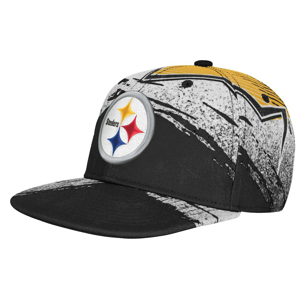 Pittsburgh Steelers Outerstuff Youth Make Noise Adjustable Hat Black - NFL
