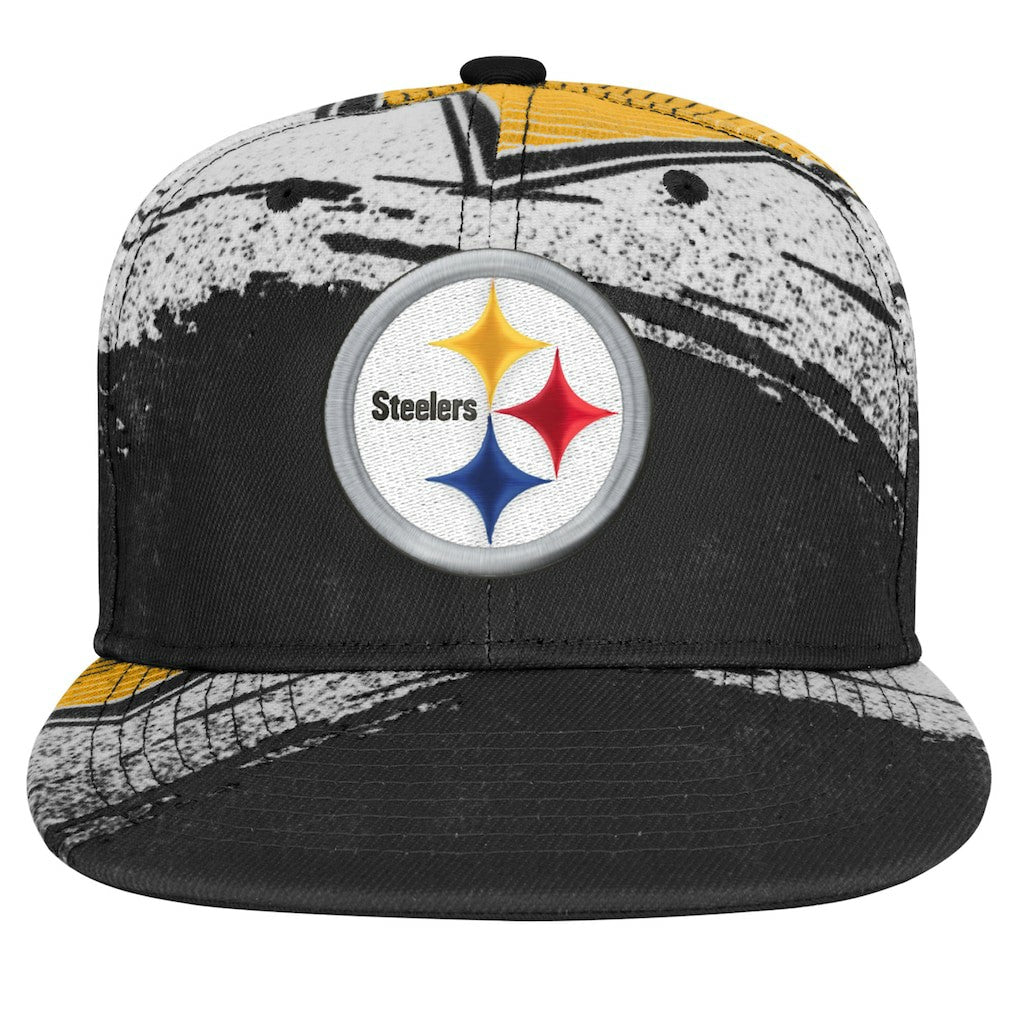 Pittsburgh Steelers Outerstuff Youth Make Noise Adjustable Hat Black - NFL