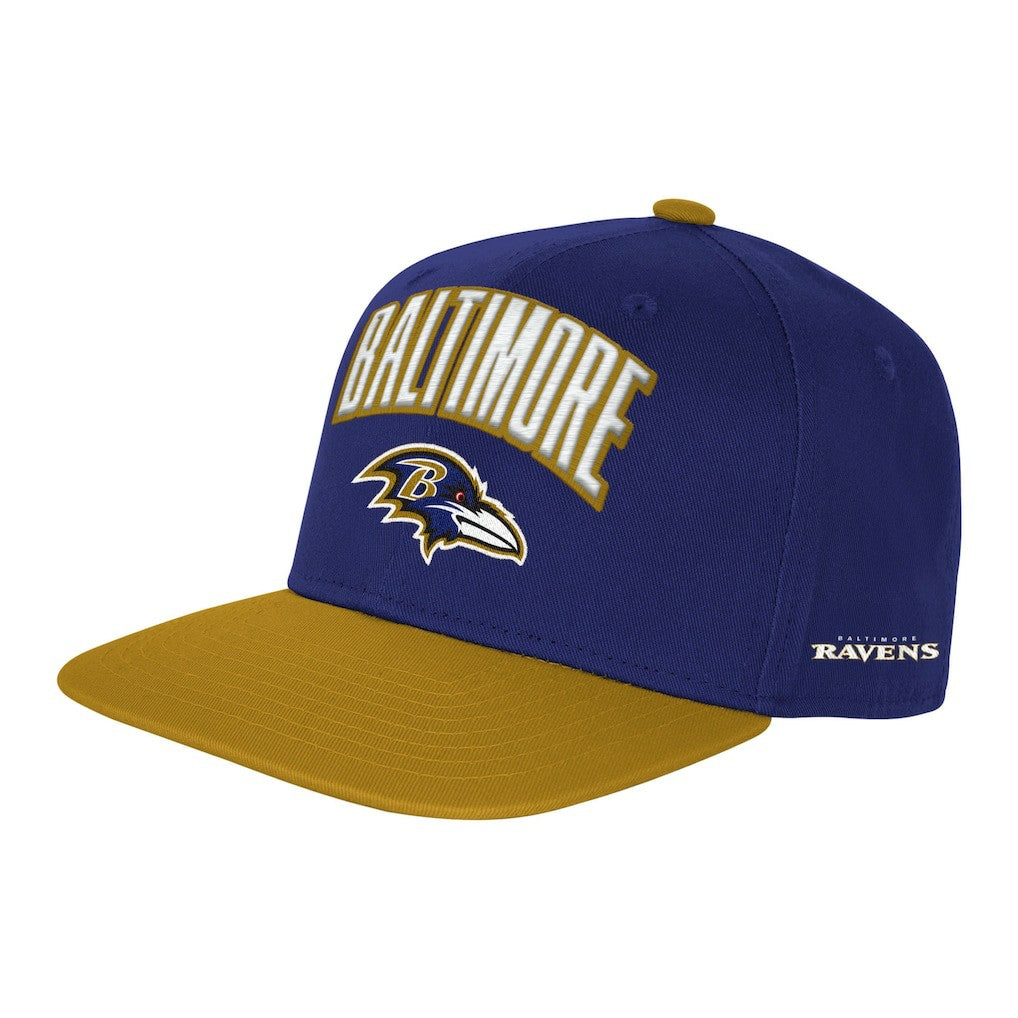 Baltimore Ravens Outerstuff Youth Essentials Snapback Hat Purple - NFL