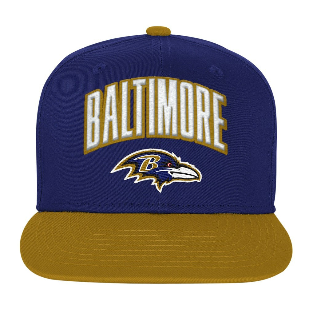 Baltimore Ravens Outerstuff Youth Essentials Snapback Hat Purple - NFL