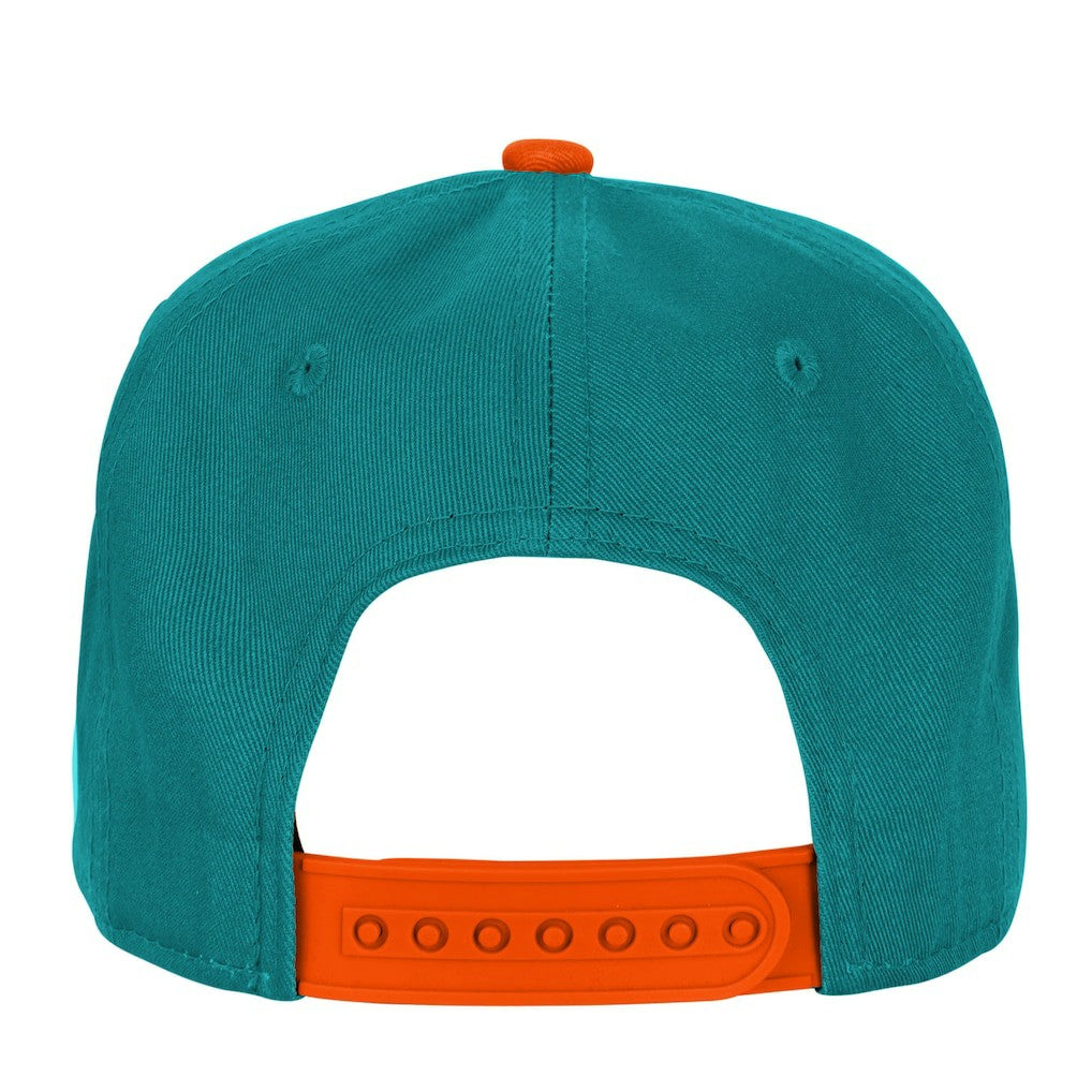 Miami Dolphins Outerstuff Youth Essentials Snapback Hat Aqua - NFL