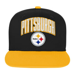 Pittsburgh Steelers Outerstuff Youth Essentials Snapback Hat Black - NFL
