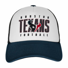 Houston Texans Youth Essentials Trucker Adjustable Hat White/Navy - NFL
