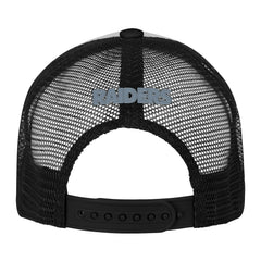 Las Vegas Raiders Youth Essentials Trucker Adjustable Hat White/Black - NFL