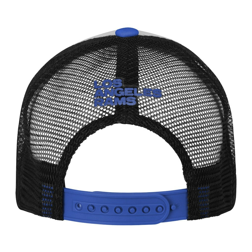 Los Angeles Rams Youth Essentials Trucker Adjustable Hat White/Royal - NFL