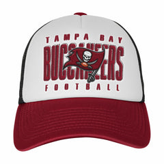 Tampa Bay Buccaneers Youth Essentials Trucker Adjustable Hat White/Red - NFL