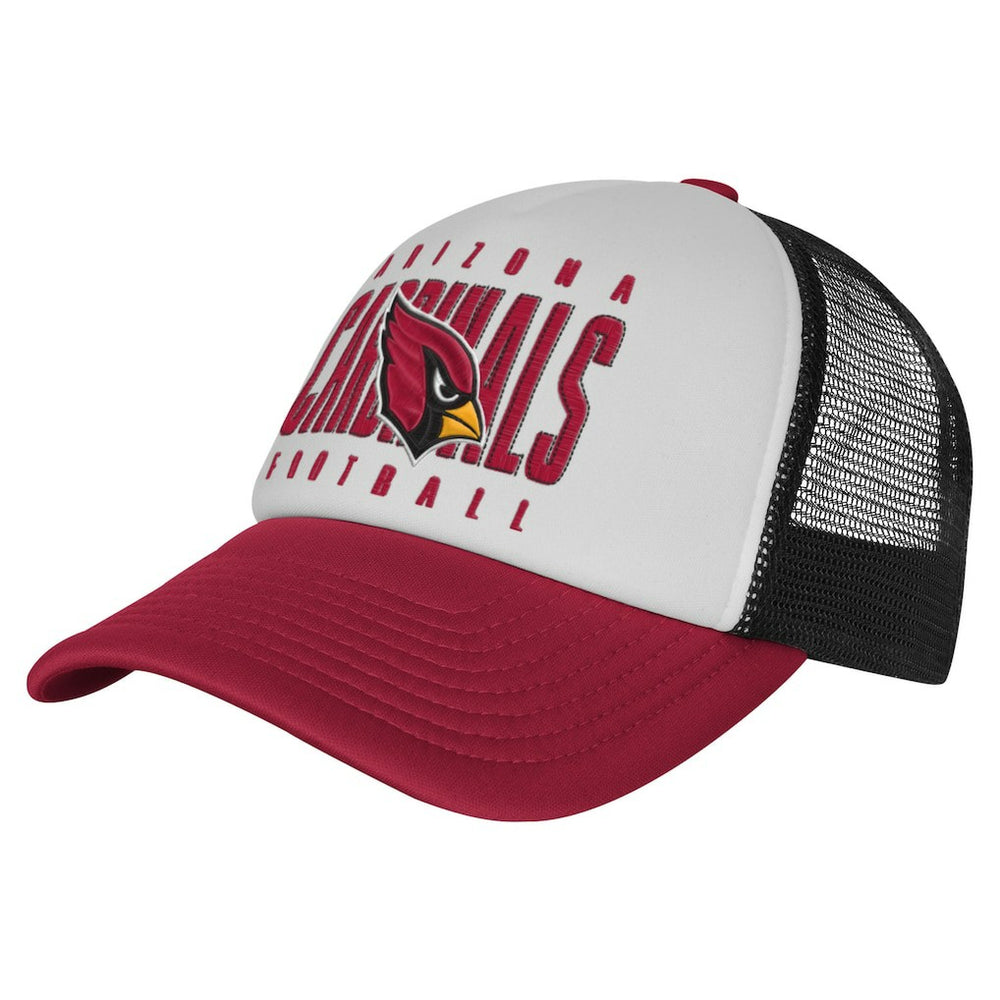 Arizona Cardinals Youth Essentials Trucker Adjustable Hat White/Cardinal - NFL