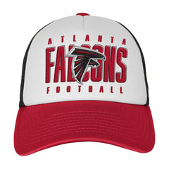 Atlanta Falcons Youth Essentials Trucker Adjustable Hat White/Red - NFL