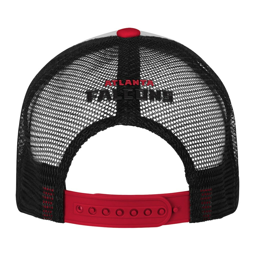 Atlanta Falcons Youth Essentials Trucker Adjustable Hat White/Red - NFL