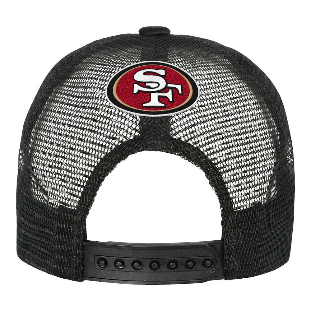 San Francisco 49ers Youth Modern Fan Trucker Adjustable Hat White/Black - NFL