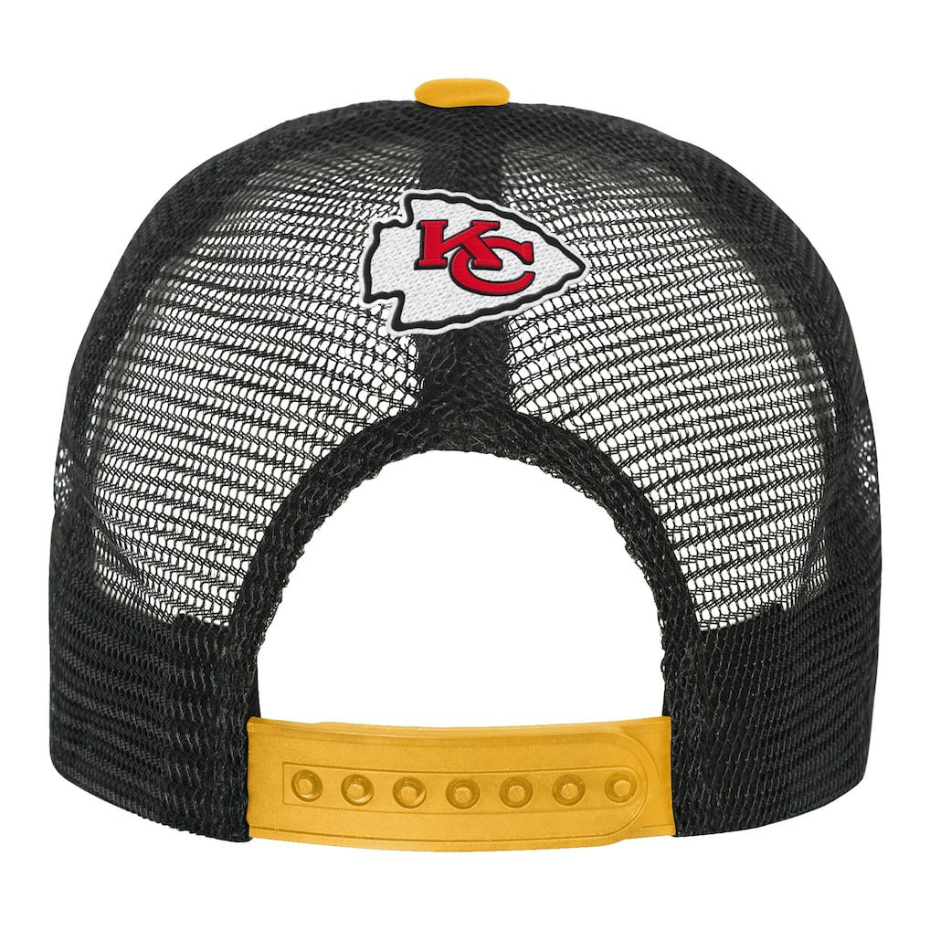 Kansas City Chiefs Youth Modern Fan Trucker Adjustable Hat White/Gold - NFL
