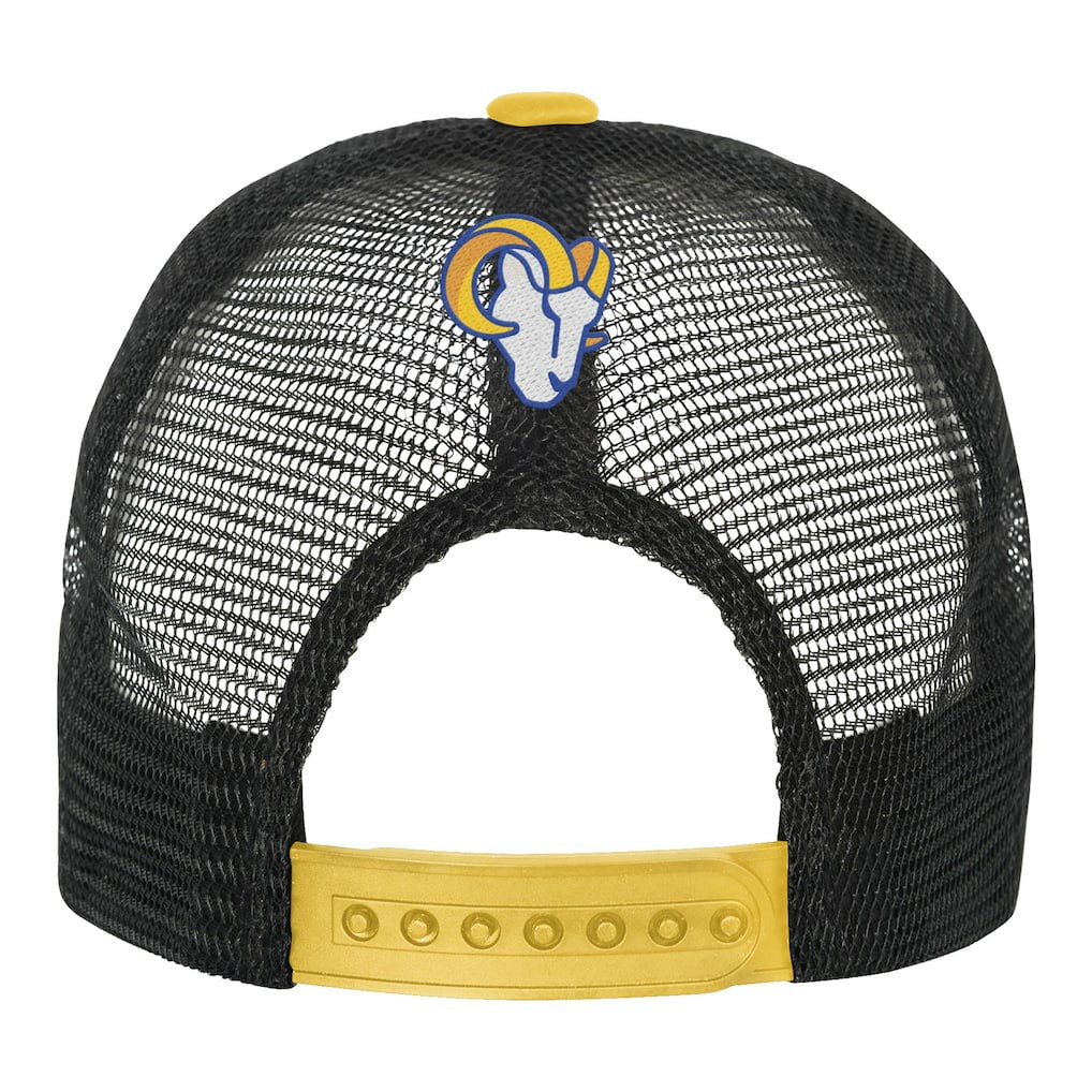 Los Angeles Rams Youth Modern Fan Trucker Adjustable Hat White/Gold - NFL