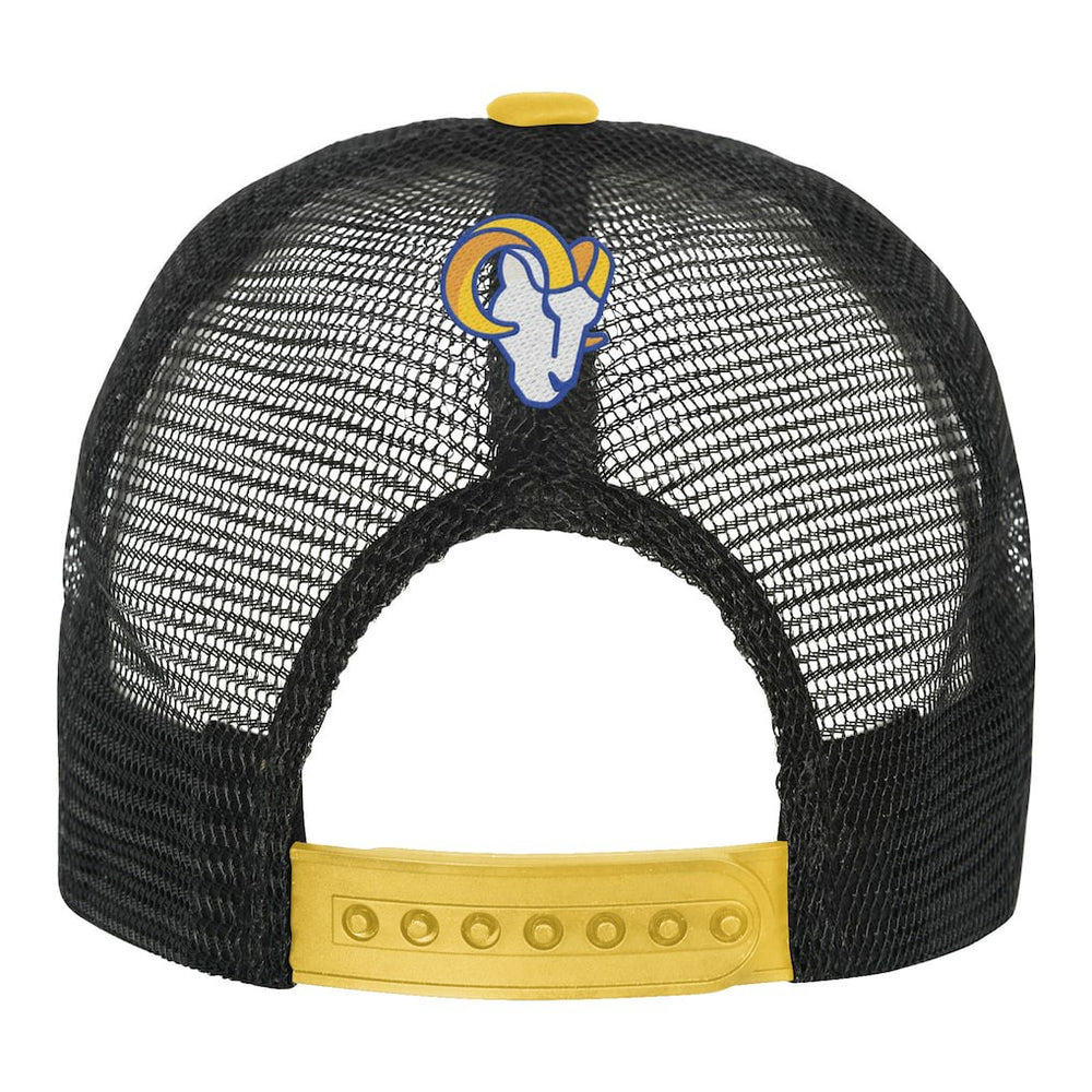 Los Angeles Rams Youth Modern Fan Trucker Adjustable Hat White/Gold - NFL