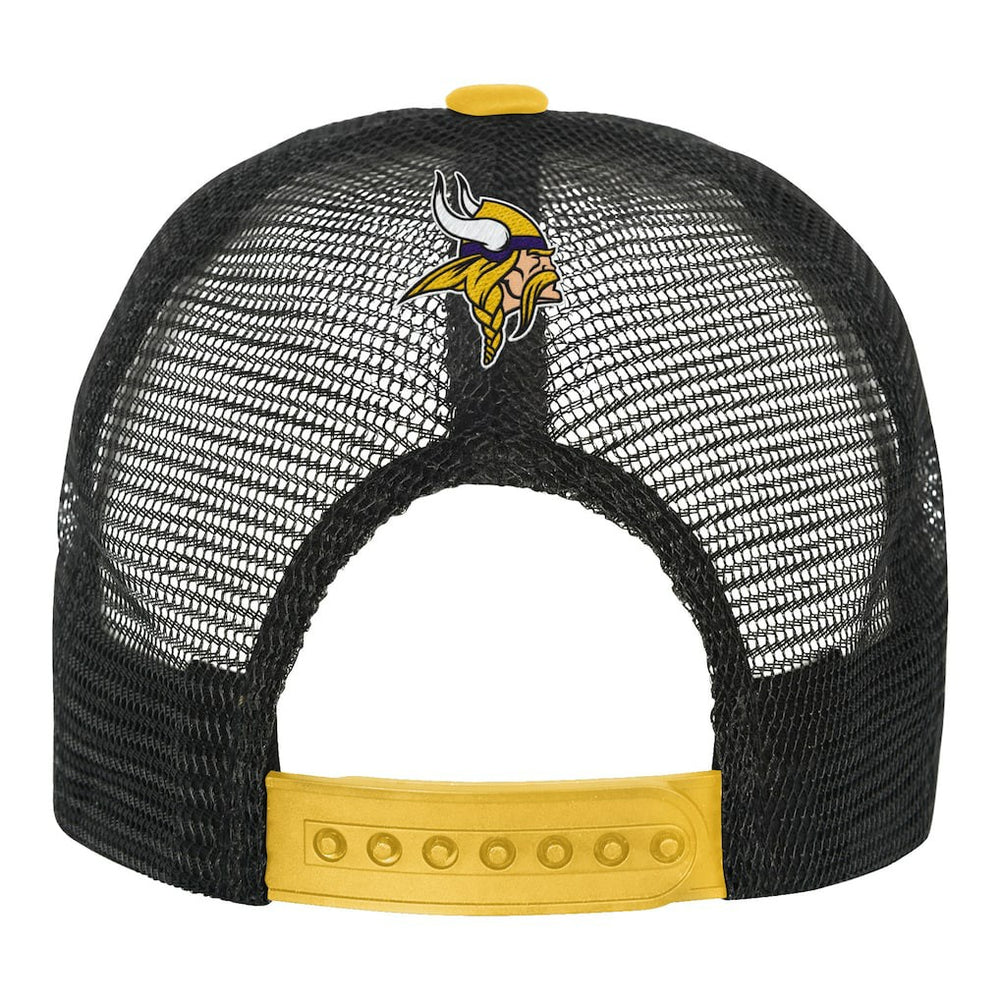 Minnesota Vikings Youth Modern Fan Trucker Adjustable Hat White/Gold - NFL