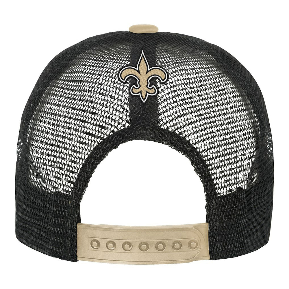 New Orleans Saints Youth Modern Fan Trucker Adjustable Hat White/Gold - NFL