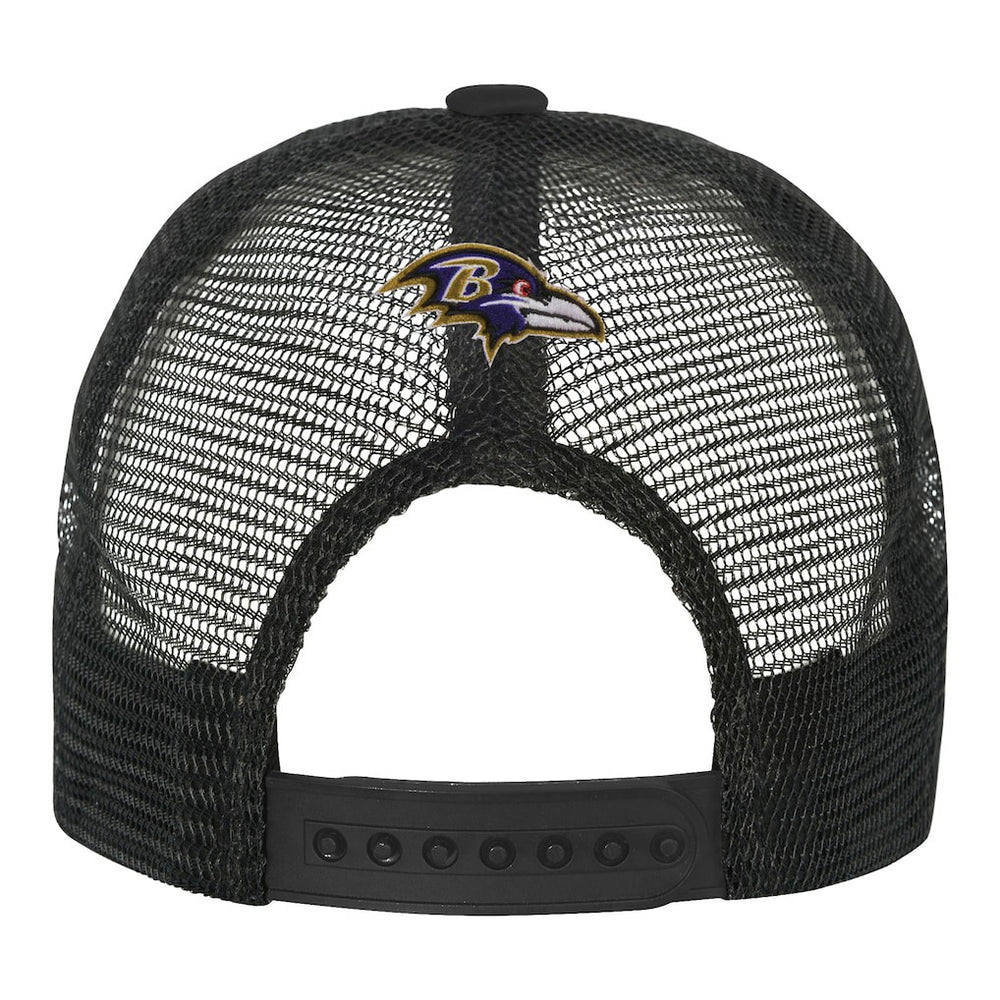 Baltimore Ravens Youth Modern Fan Trucker Adjustable Hat White/Black - NFL