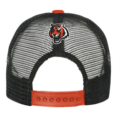Cincinnati Bengals Youth Modern Fan Trucker Adjustable Hat White/Orange - NFL